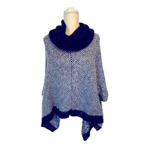 Wooden Ships Woman’s Mohair & Wool Paolo Buendia Knit Poncho, Size‎ S/M